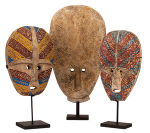 Tribal Masks Wooden Bali Java Sumba