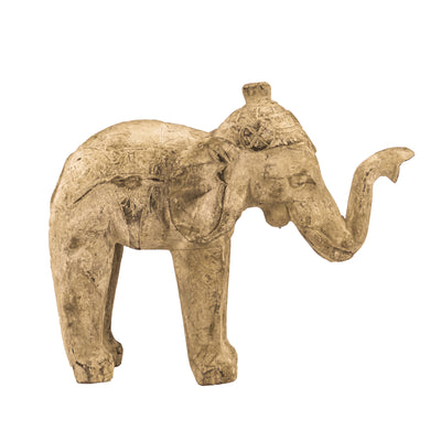 Large Hand Carved Elephant from Suar Wood