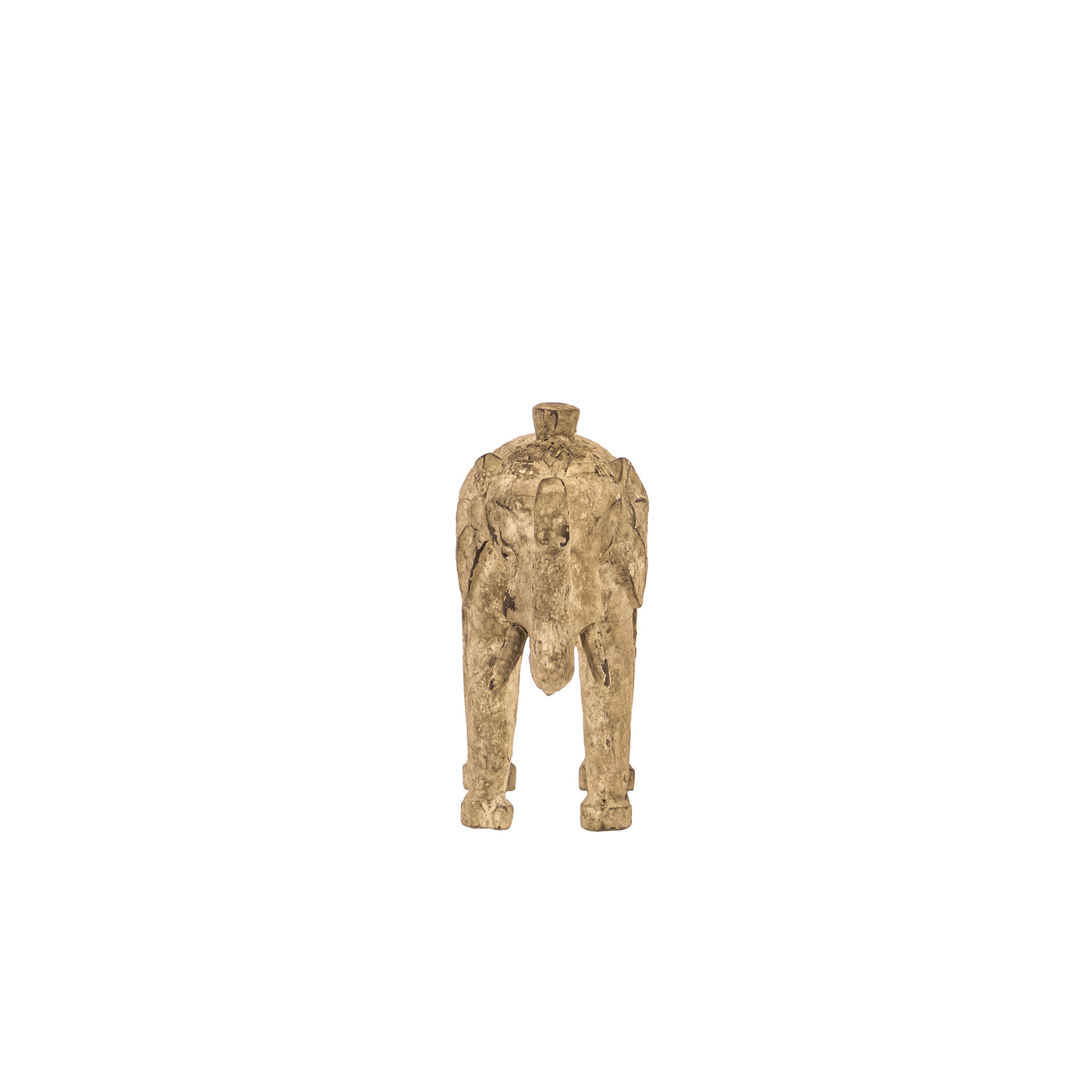 Small Hand Carved Elephant from Suar Wood