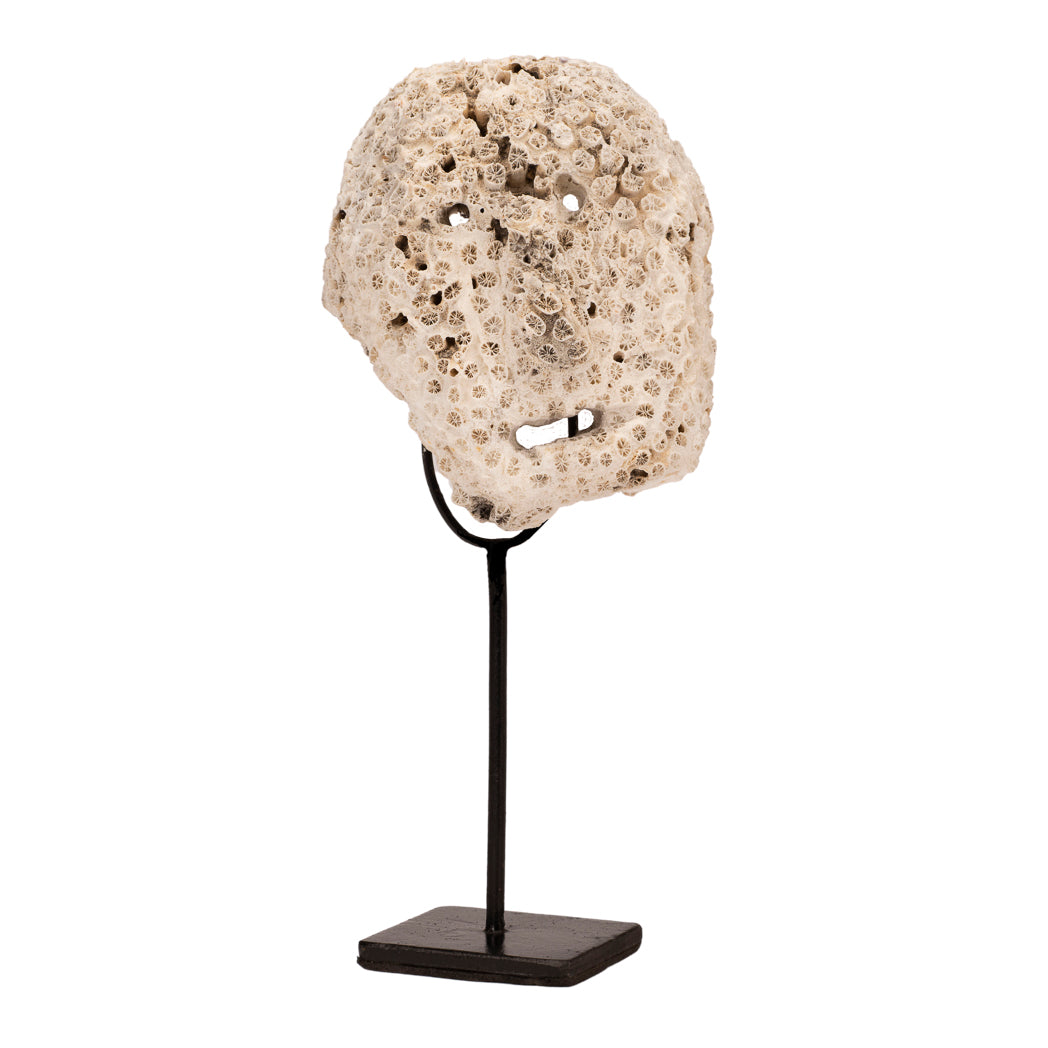 Fossilised Sea Coral Mask of Sumba