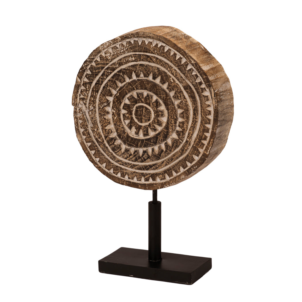 Engraved Wooden Disc of Sumba Small