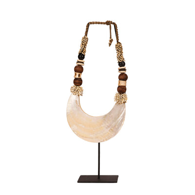 Papua Kima Shell and White Mother-of-Pearl Necklace