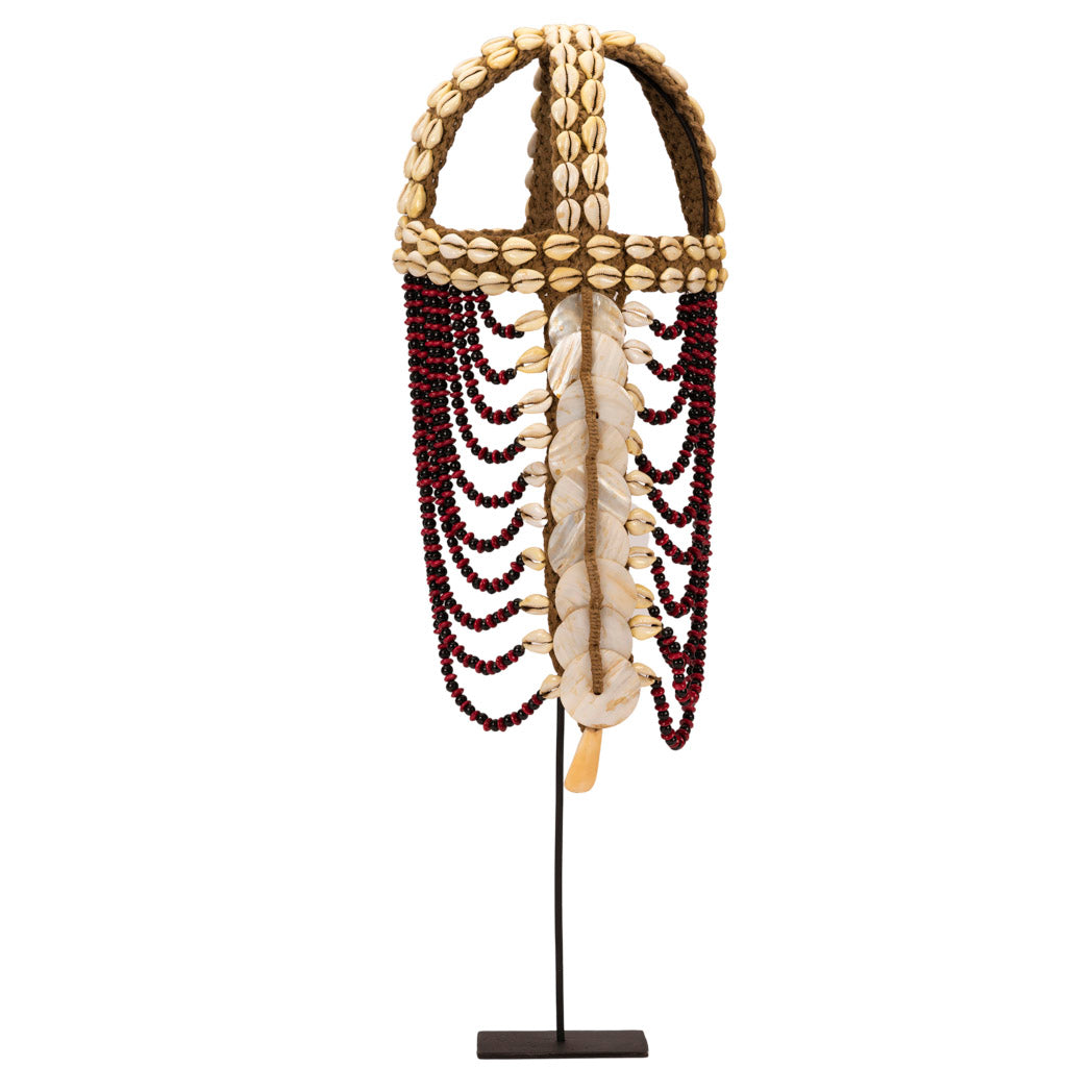 Papua Cowrie Shell and Beans Hat